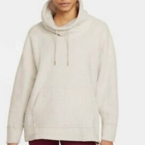 Nike Women’s Sherpa Cozy Funnel Cowl Neck Training Fleece Pullover